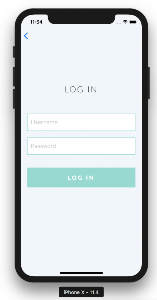 LFGdating iOS App Alpha Screenshot - Log In View